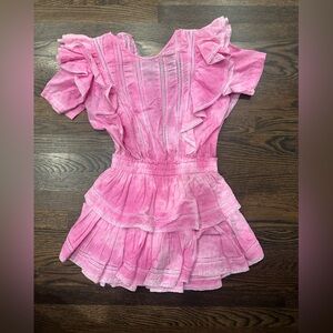 LoveShackFancy Hot Pink Ombré Natasha dress Size XS